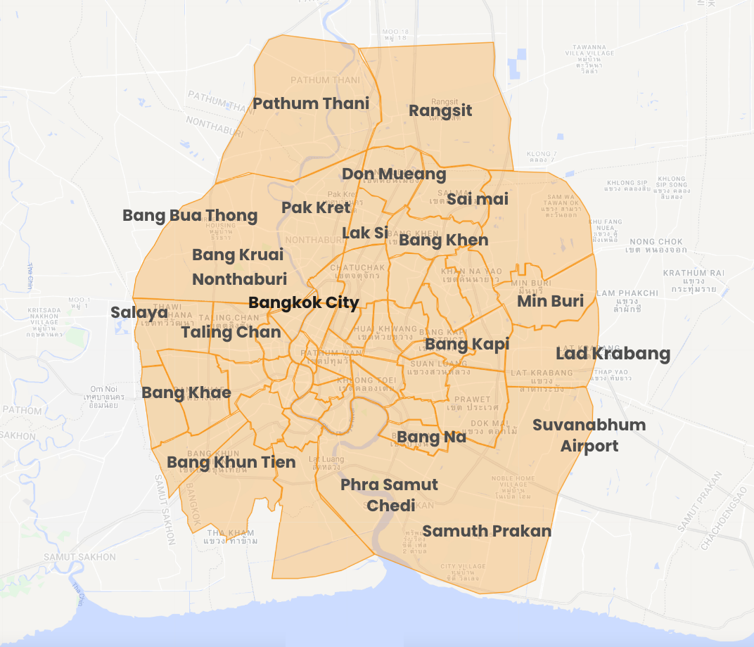 RLAX Service Location - Bangkok